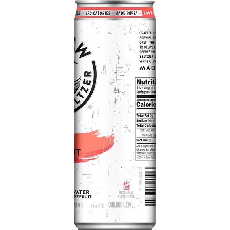 White Claw Hard Seltzer, Ruby Grapefruit (19.2 fl oz) Instacart