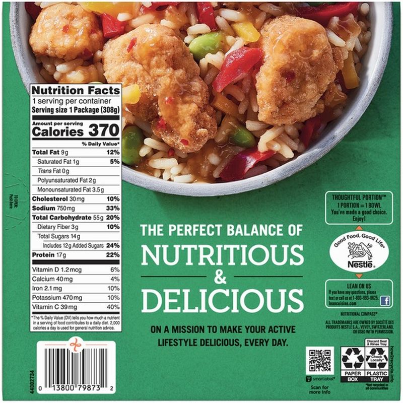 Lean Cuisine Bowls Orange Chicken Frozen Meal (10.864 oz) - Instacart