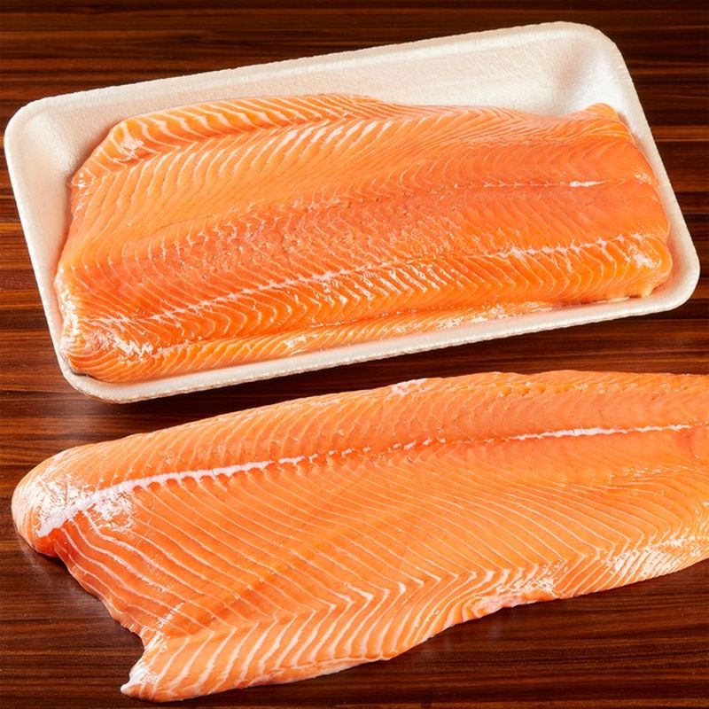Fresh Troll Caught Fresh Troll Caught Wild King Salmon Fillet Per Lb.