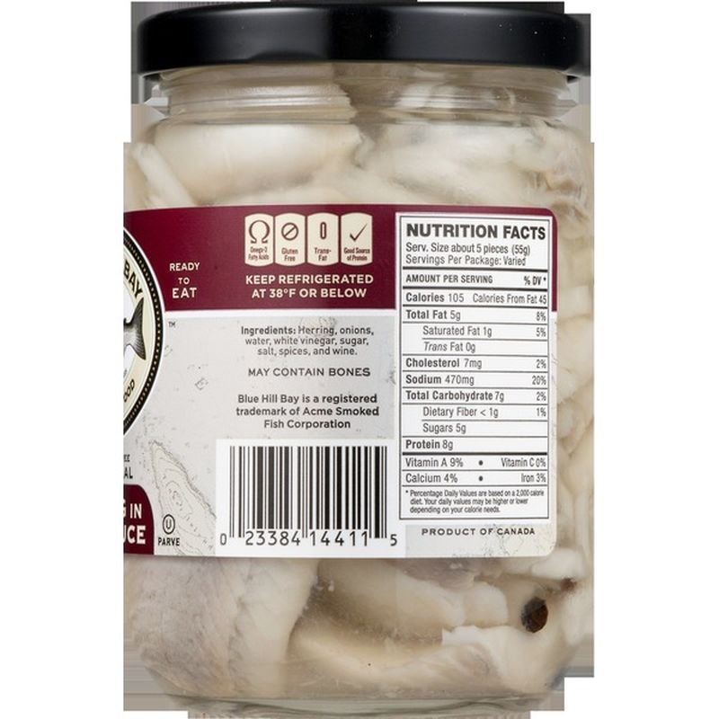 Blue Hill Bay Herring, in Wine Sauce (12 oz) Instacart