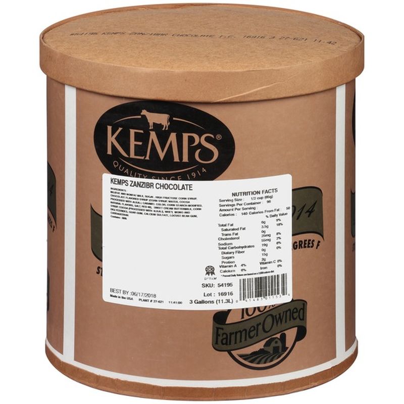 Kemps Zanzibar Chocolate Ice Cream (11.3 L) Instacart