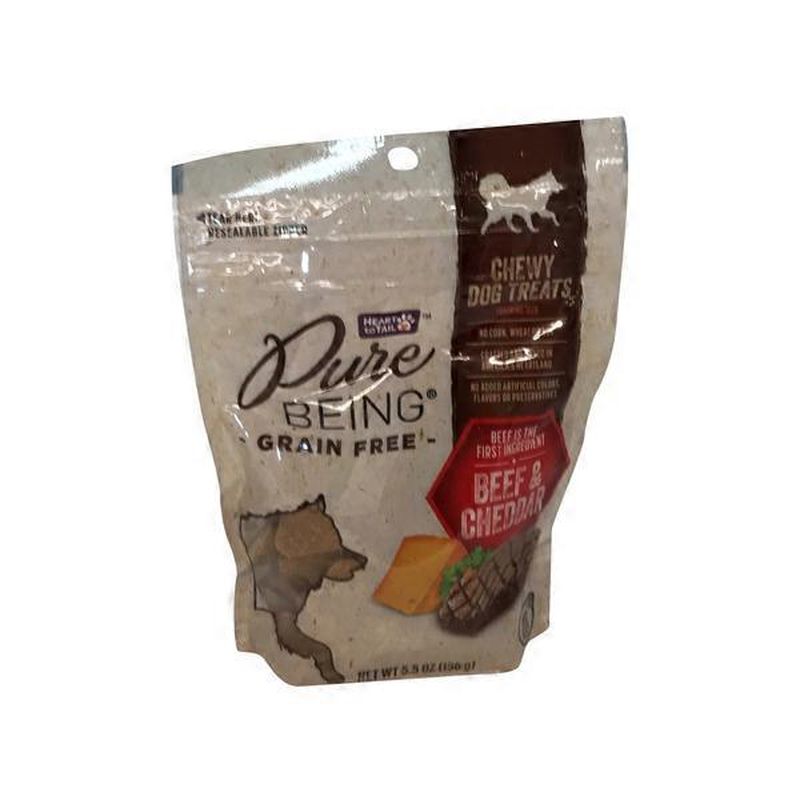 Pure Being Beef & Cheddar Triangles Grain Free Dog Treats (5.5 oz) from