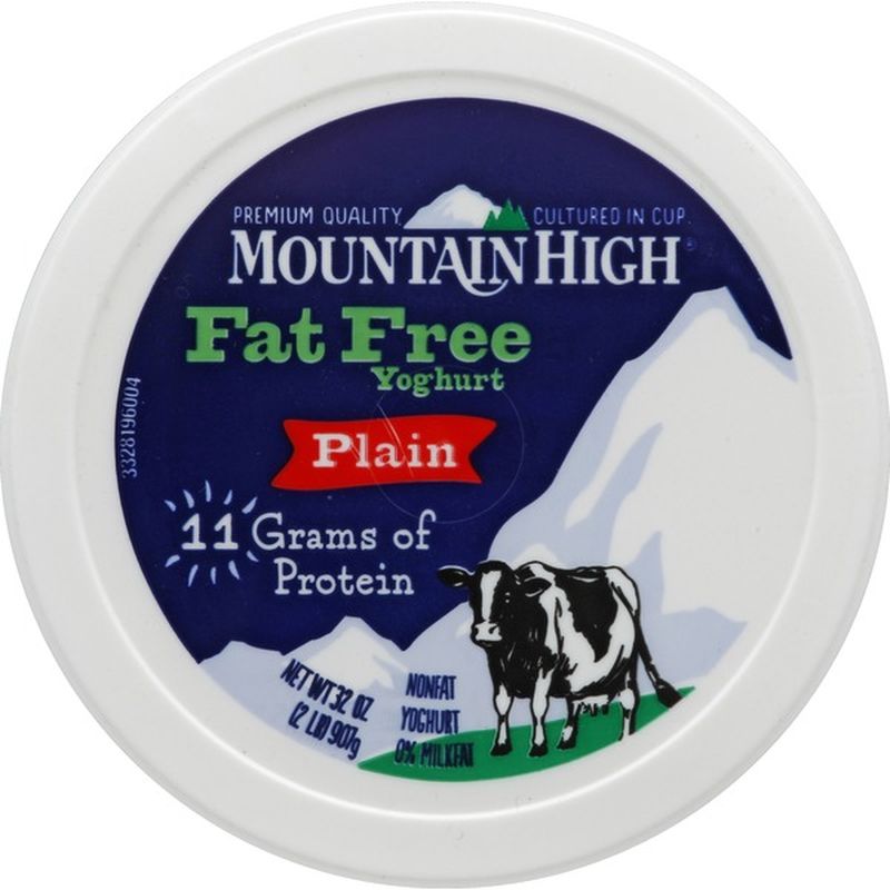 Mountain High Yoghurt, Fat Free, Plain (32 oz) from Sprouts Farmers Market Instacart