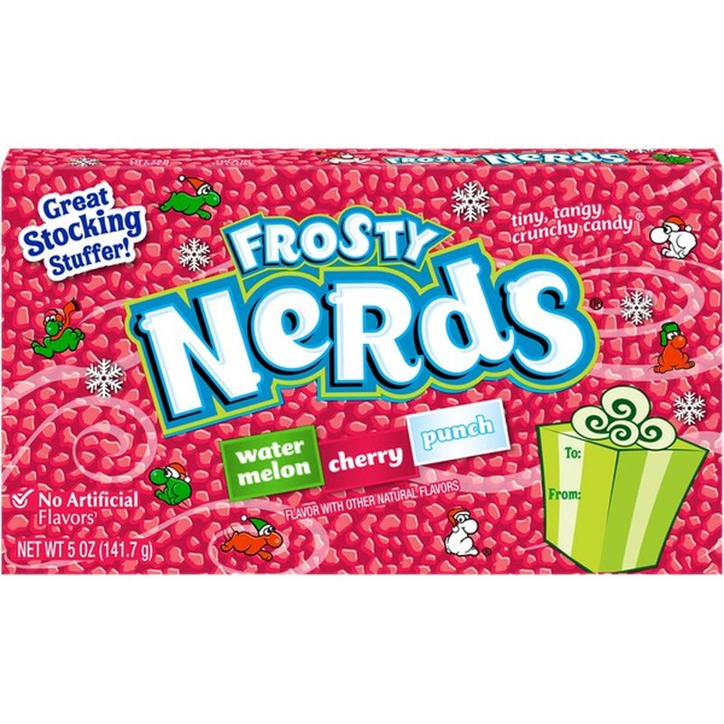 Nerds Watermelon, Wild Cherry, and Punch flavors with other natural