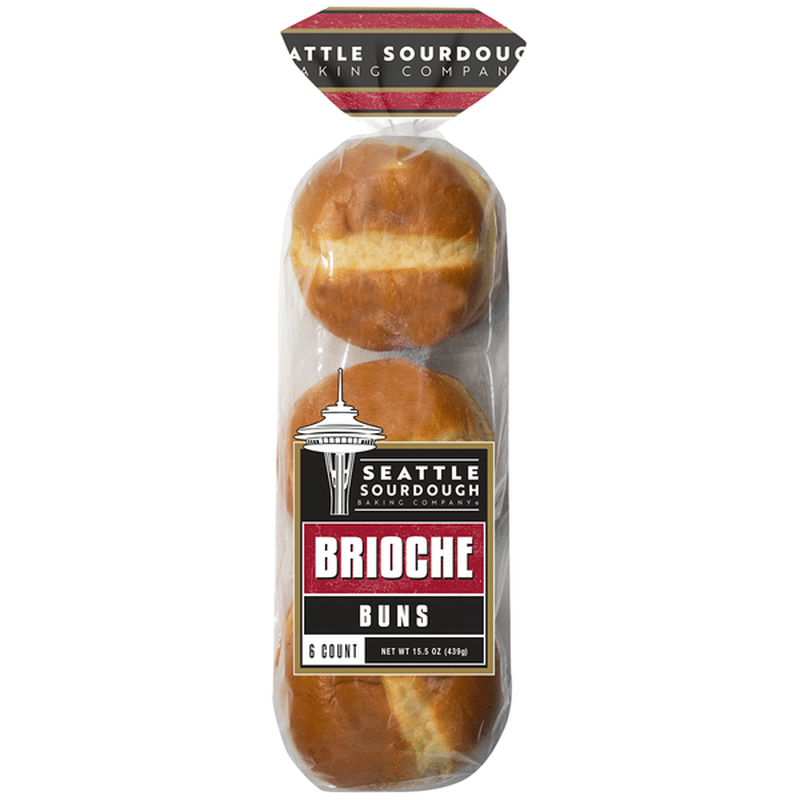 Seattle Sourdough Baking Company Seattle Sour Brioche Bun 6's (15.5 oz