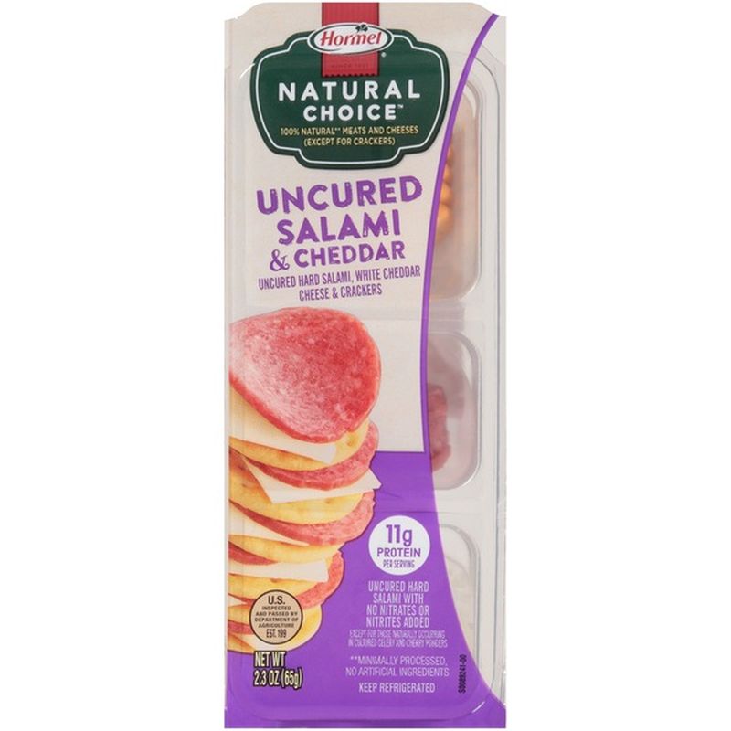 Hormel Natural Choice Uncured Salami & Cheddar Cheese & Crackers (65 g