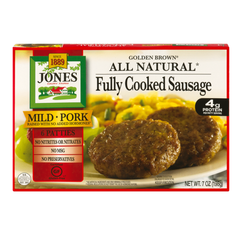 Jones Dairy Farm All Natural Sausage Fully Cooked (6 ct) from Stop ...