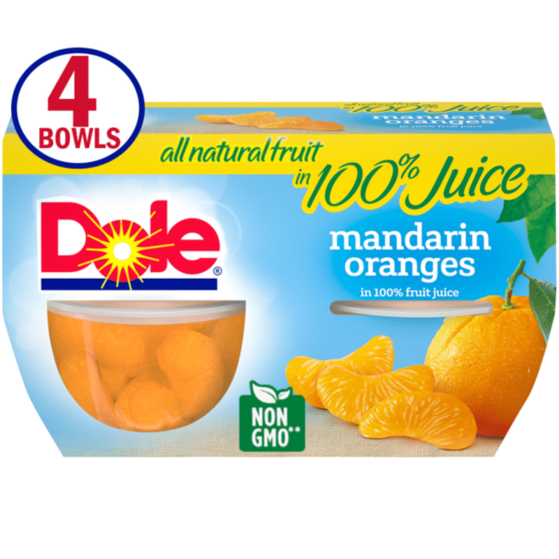 Dole Mandarin Oranges, in 100 Fruit Juice (4 oz) Instacart