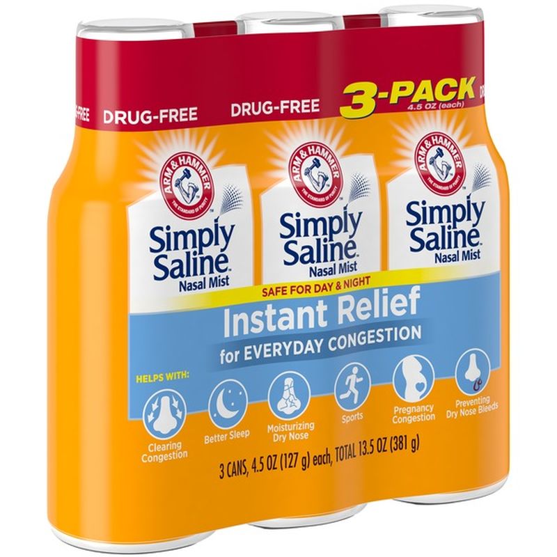 Arm & Hammer Simply Saline Instant Relief Nasal Mist (4.5 oz) Instacart