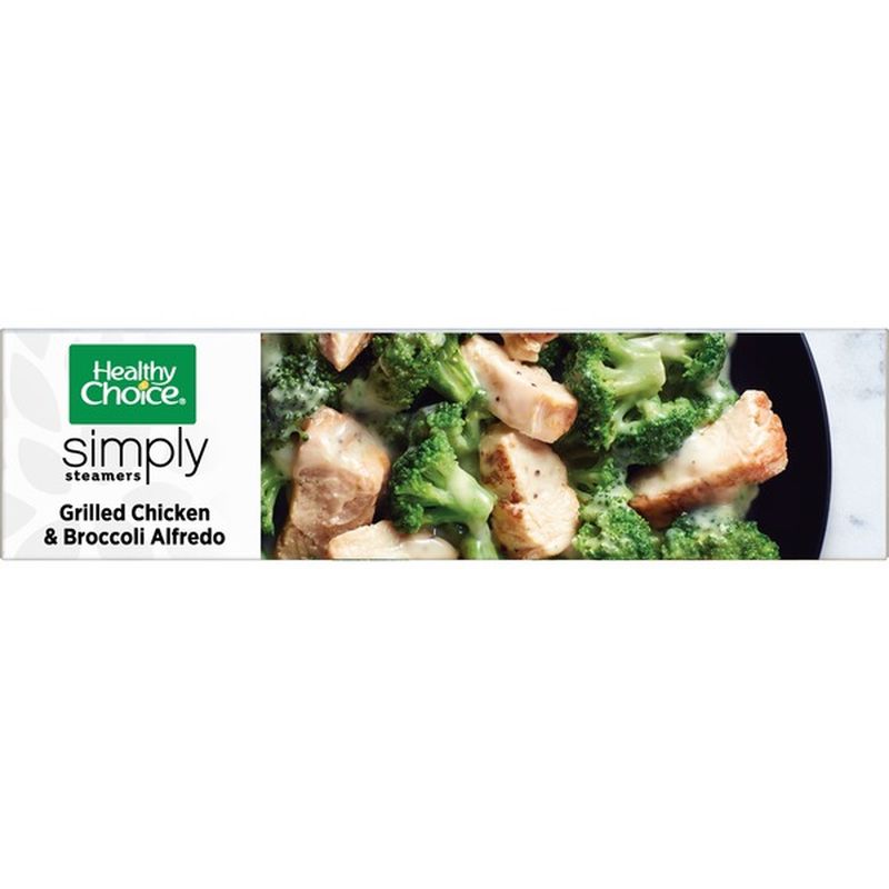 Healthy Choice Simply Steamers Grilled Chicken And Broccoli Alfredo (9. ...