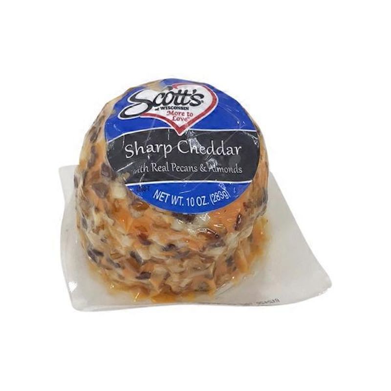 Scott's Of Wisconsin Sharp Cheddar Spreadable Cheese with Almonds