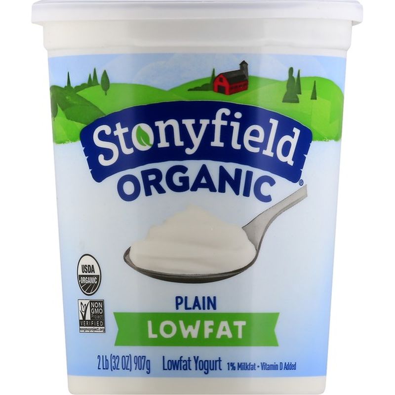 Stonyfield® Organic Organic Plain Lowfat Yogurt (32 oz) Instacart