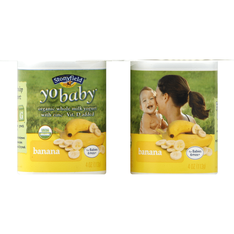 Stonyfield Organic YoBaby Organic Whole Milk Yogurt with Zinc & Vit. D