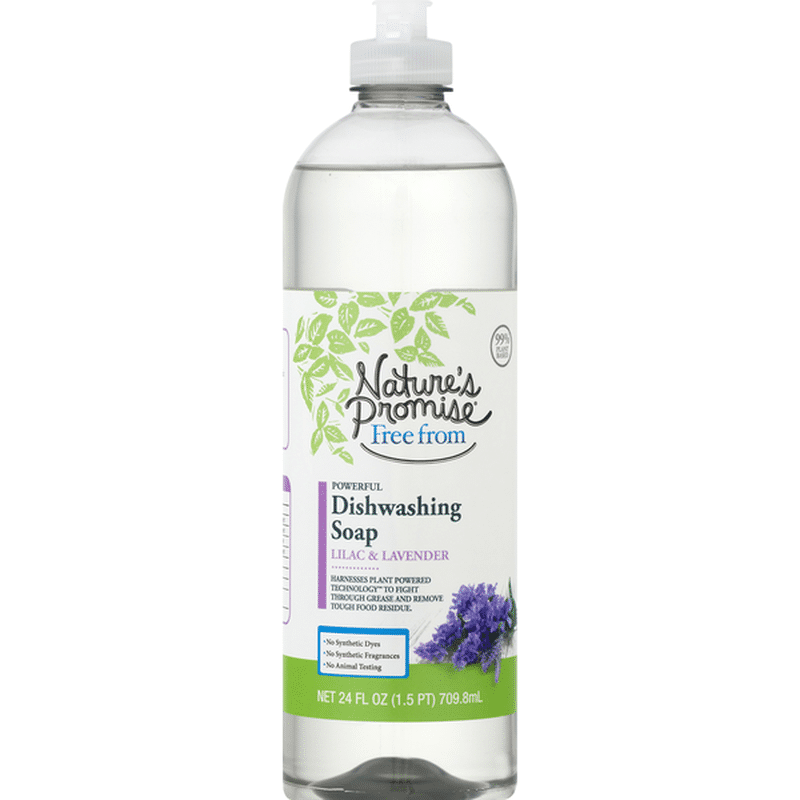 Nature's Promise Dishwashing Soap, Powerful, Lilac & Lavender (24 oz