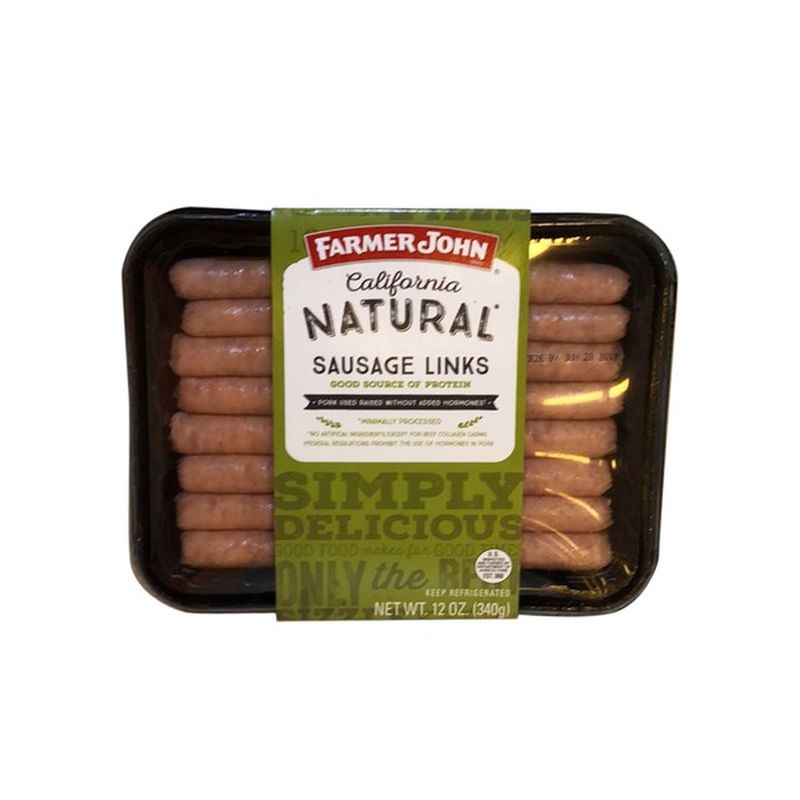 Farmer John California Natural Sausage Links (12 oz) Instacart