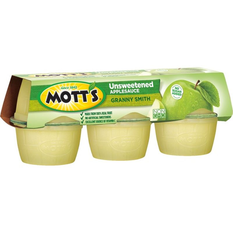 Mott's Unsweetened Apple Sauce Cups, Granny Smith (3.9 oz) Instacart