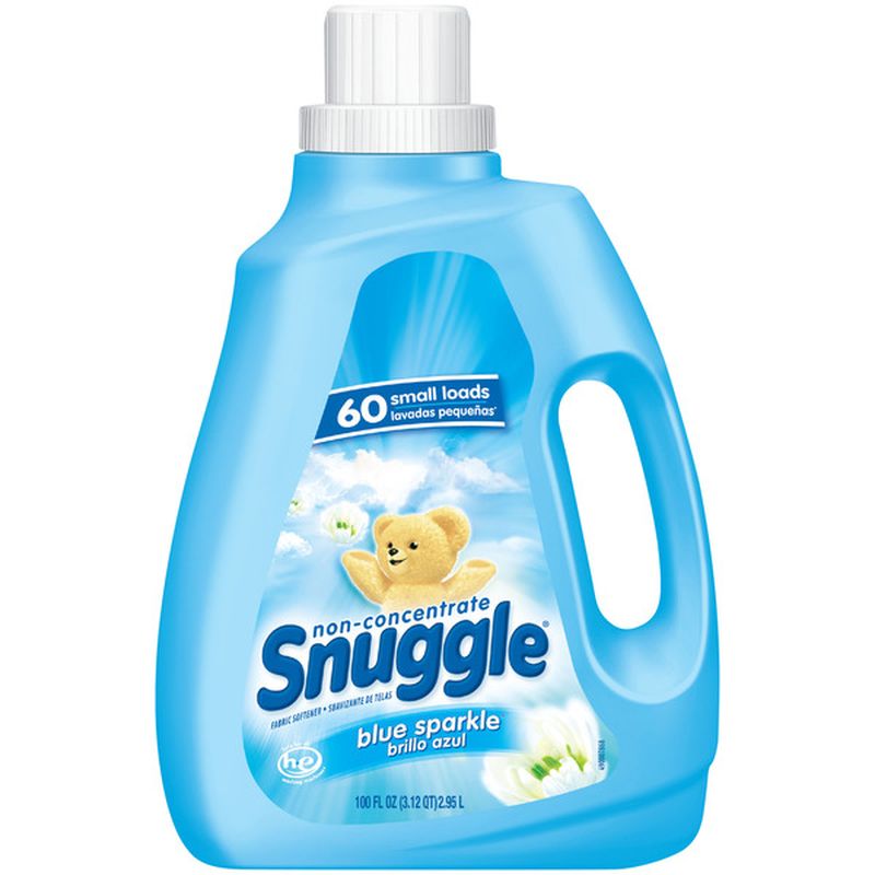 Snuggle Fabric Softener Liquid, Blue Sparkle, 60 Loads (100 Fl Oz ...