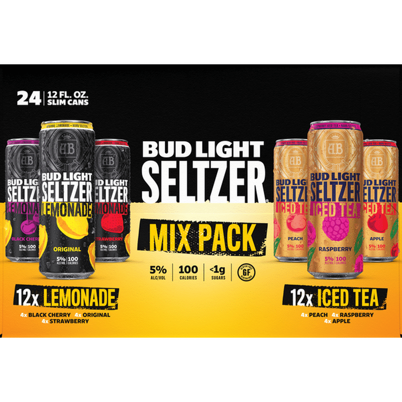Bud Light Seltzer, Iced Tea & Lemonade Hard Seltzer Variety Pack (12 oz