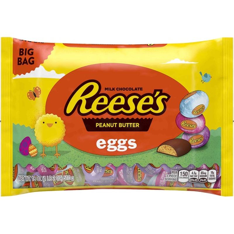 Reese's Peanut Butter Eggs, Milk Chocolate, Big Bag (18 oz