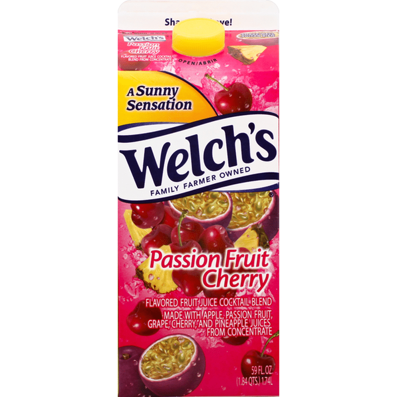 Welch's Juice Cocktail, Passion Fruit Cherry (59 oz) Instacart