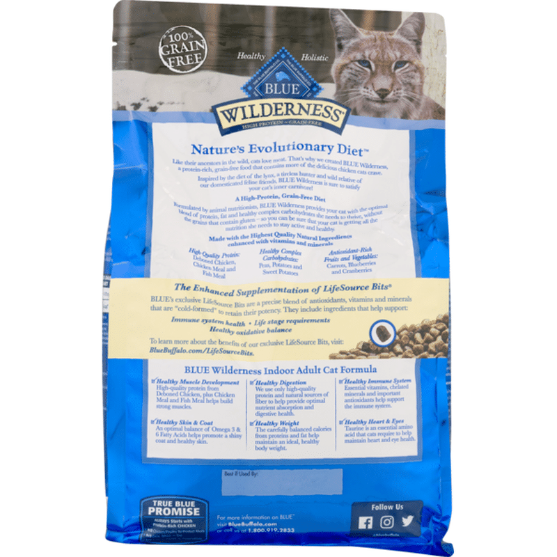 Blue Wilderness Blue Buffalo Food for Cats, Natural, Adult, Indoor ...