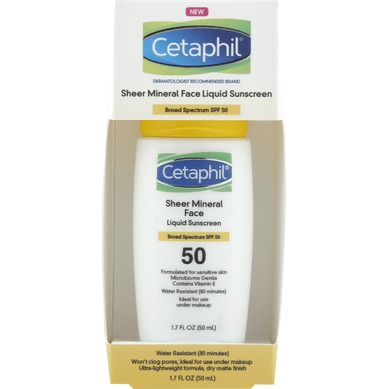 cetaphil sheer mineral face liquid sunscreen
