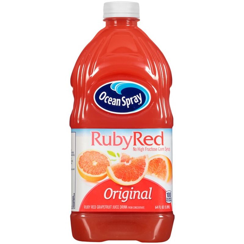 Ocean Spray Ruby Red Original Grapefruit Juice Drink (64 fl oz) - Instacart