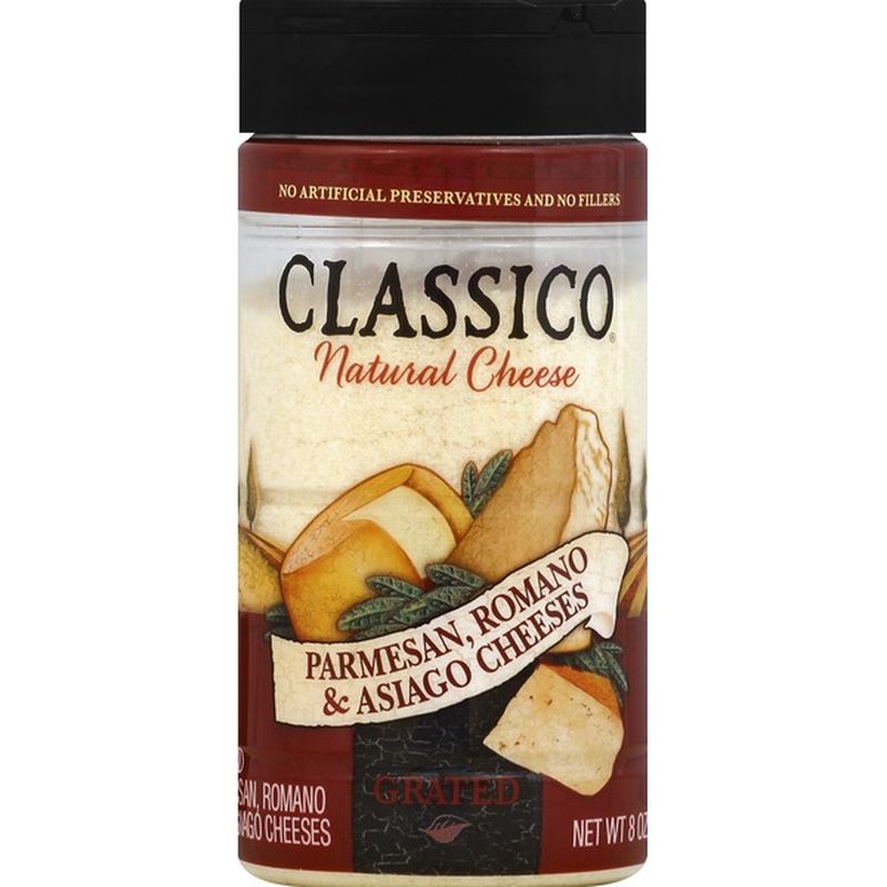 Classico Grated Parmesan, Romano and Asiago Cheese (8 oz) Instacart