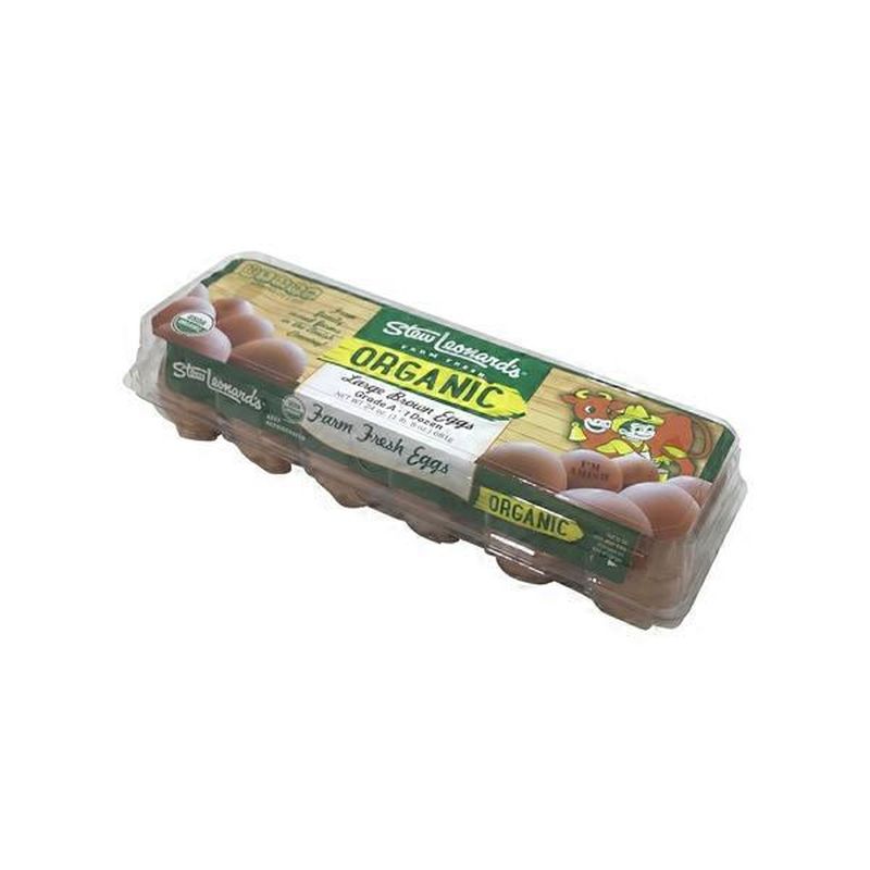 Sl Organic Large Brown Eggs (12 ct) from Stew Leonard's Instacart