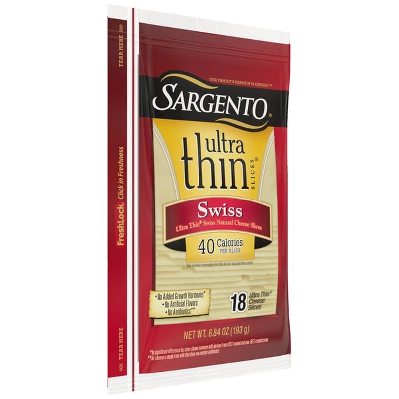 Sargento Swiss Natural Cheese Ultra Thin® Slices (6.84 oz) from