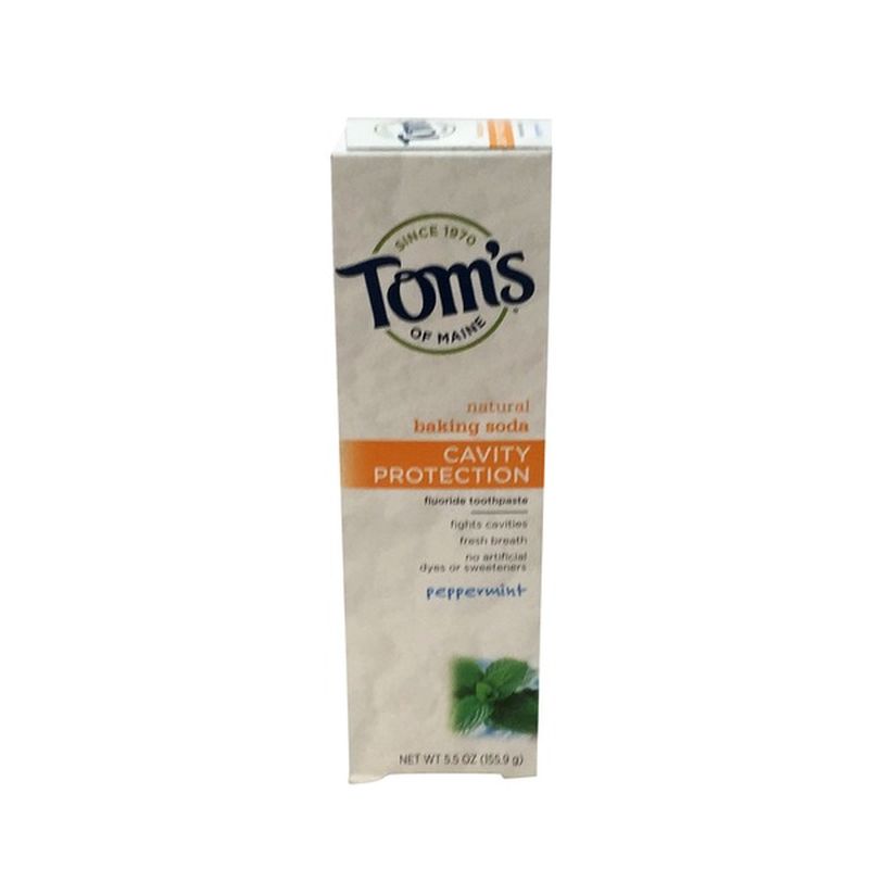 Tom's of Maine Baking Soda, Natural, Peppermint (5.5 oz) Instacart