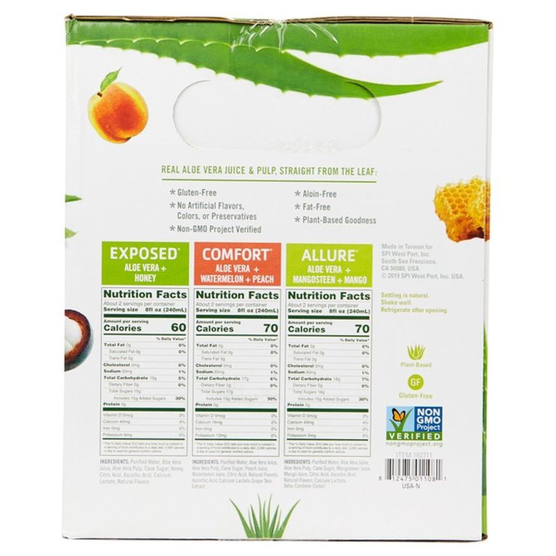Alo Aloe Drink Variety Pack 169 Oz From Costco Instacart 0780