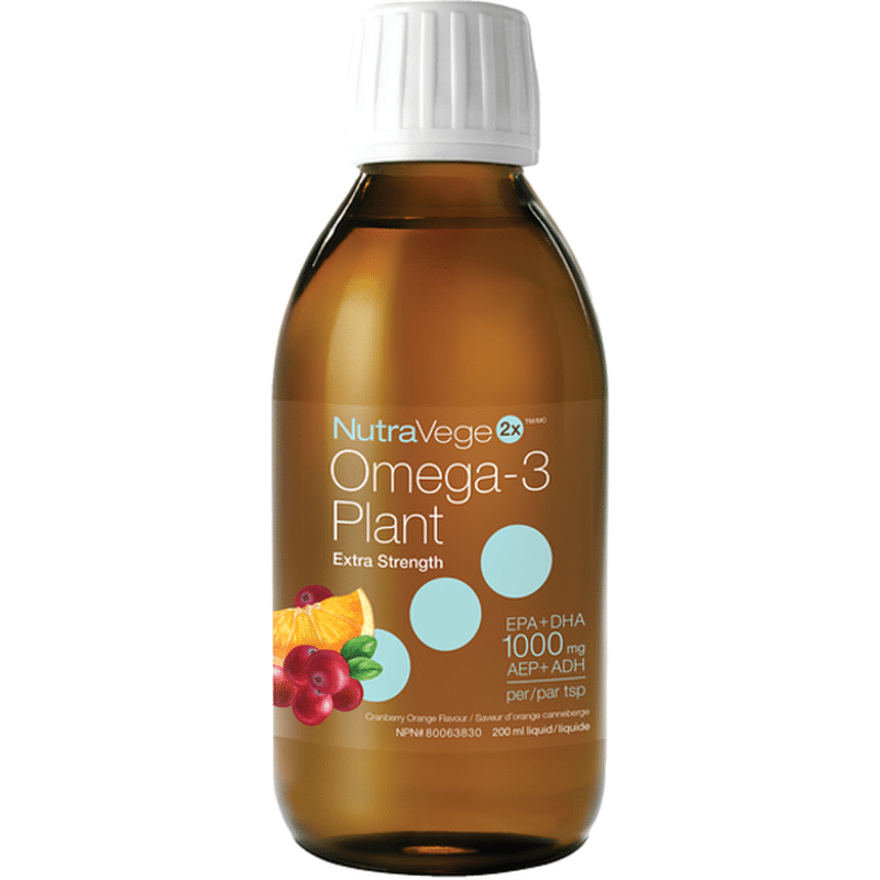 Nature's Way NutraVege™ Omega3, Plant Based, Extra Strength, Cranberry