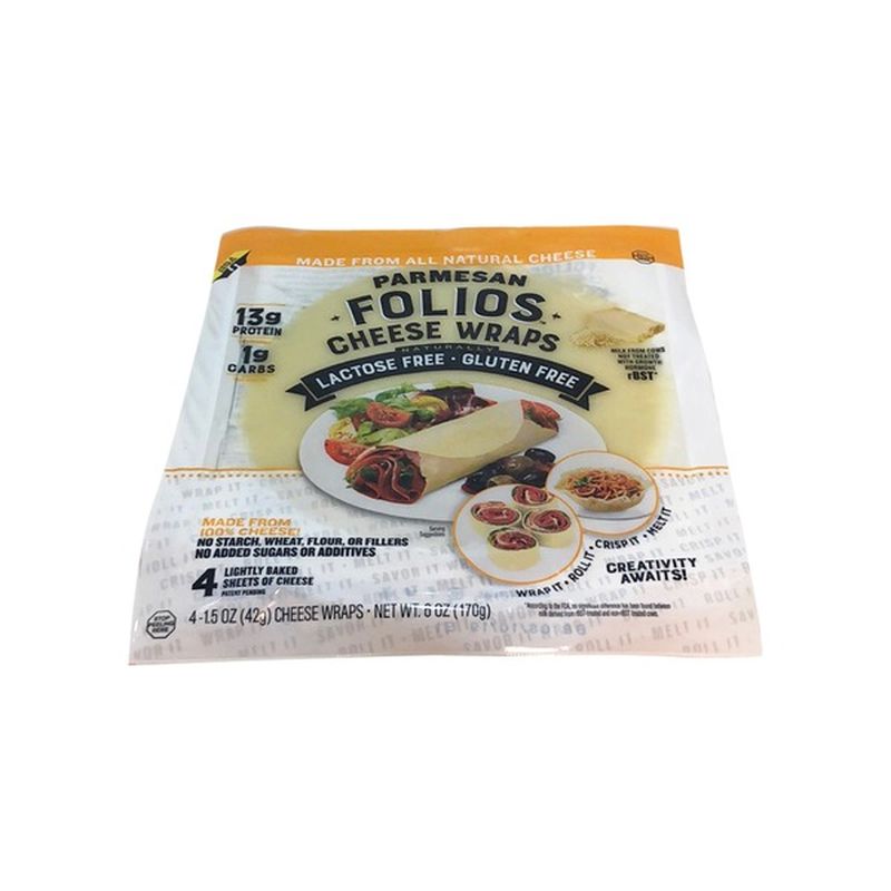 Folios Cheese Wraps, Parmesan