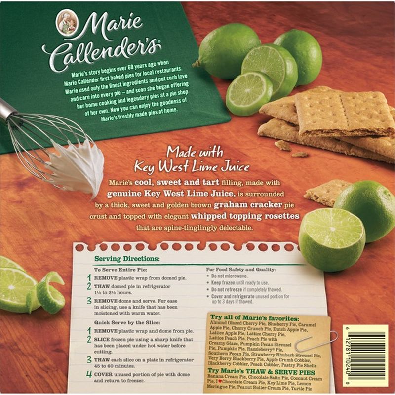 Marie Callender s Key Lime Pie 36 Oz From Albertsons Instacart