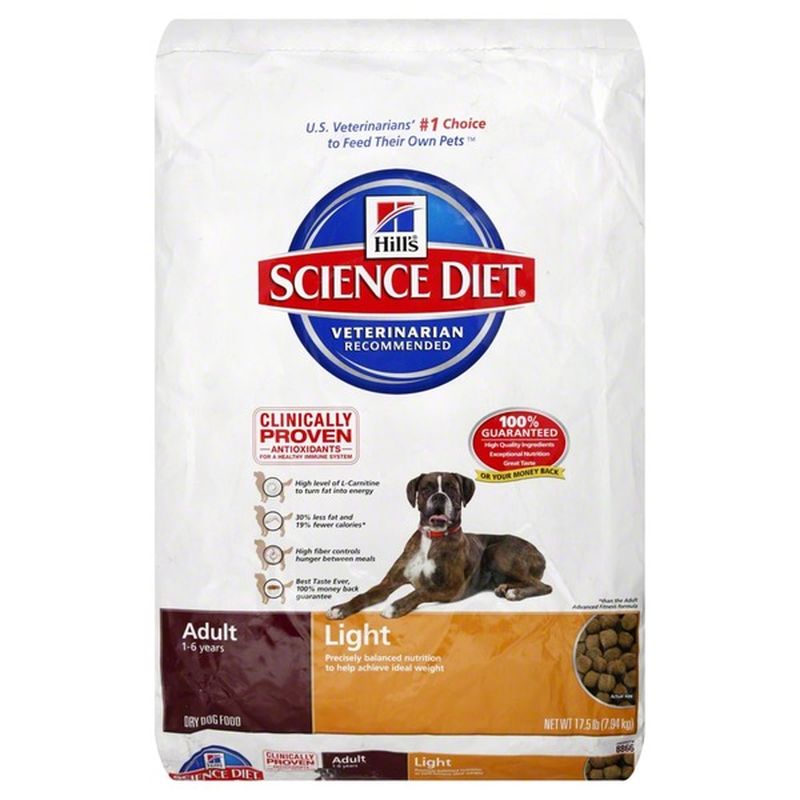 calories in science diet dog food