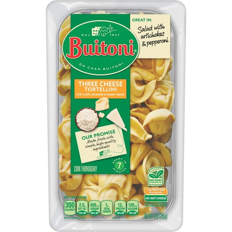 Buitoni Three Cheese Tortellini Refrigerated Pasta (9 oz) Instacart