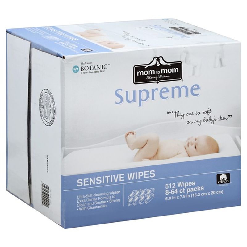 Mom to Mom Sensitive Wipes With Chamomile