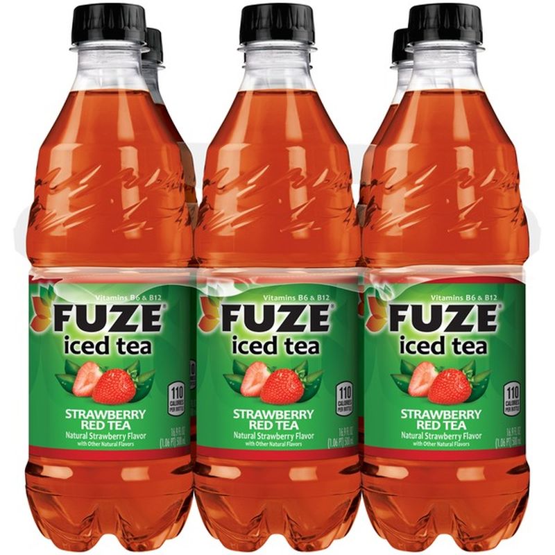 Fuze Strawberry Red Iced Tea (16.9 fl oz) - Instacart