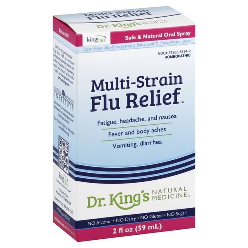 King Bio Multi-Strain Flu Relief Homeopathic Spray