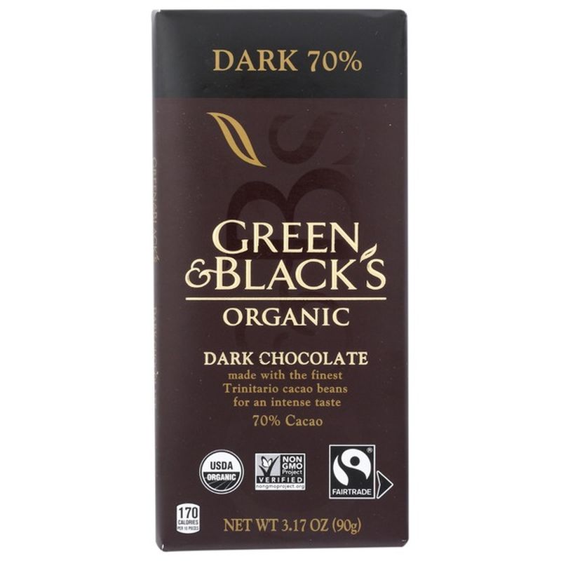 Green & Black's Organic Dark Chocolate (3.17 Oz) - Instacart