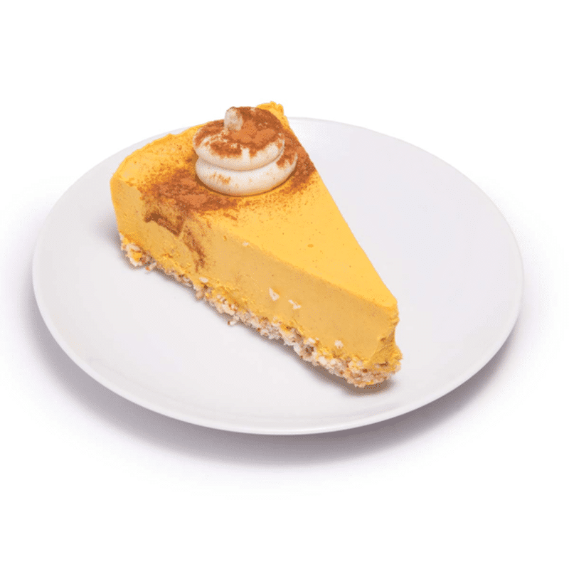Rawdacious Pumpkin Cheesecake Slice