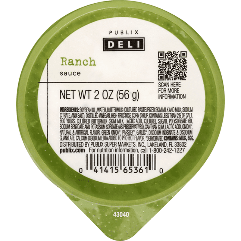 Publix Deli Sauce, Ranch (2 oz) Instacart