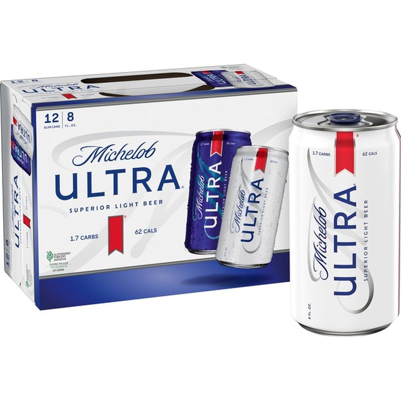 Michelob Ultra Light Beer Cans (8 fl oz) Instacart