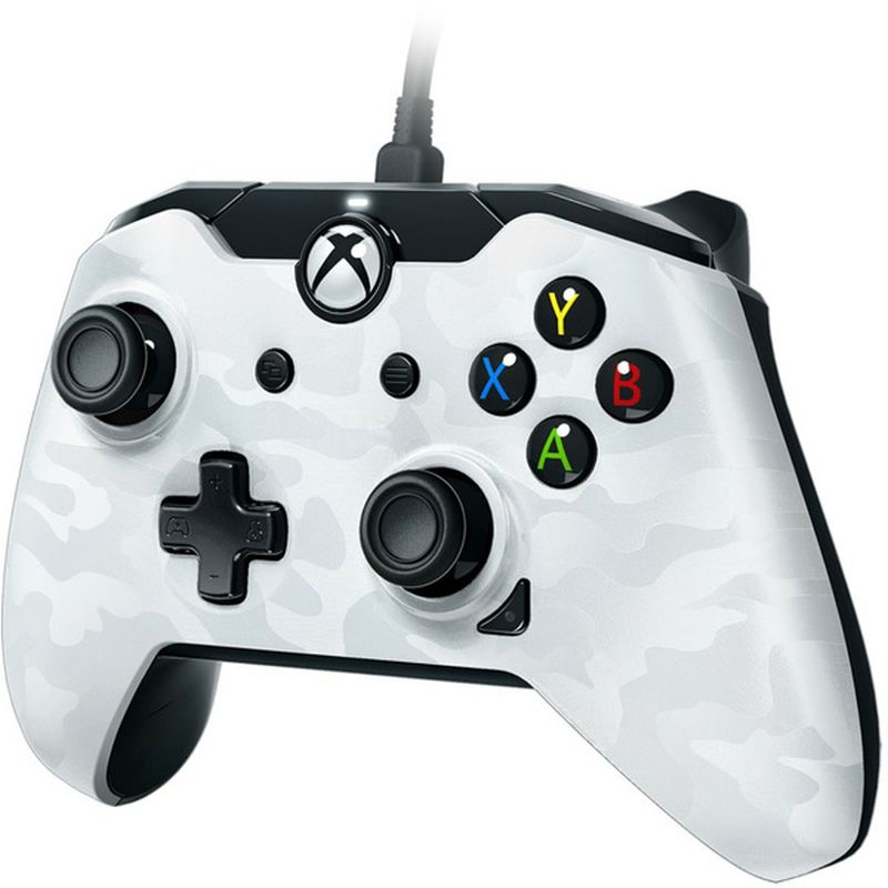 PDP White Camouflage Wired Game Controller for Xbox One