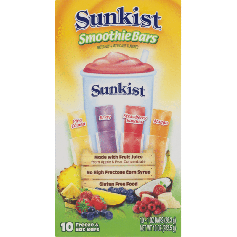 Sunkist Smoothie Bars Variety Pack 1 Oz Instacart