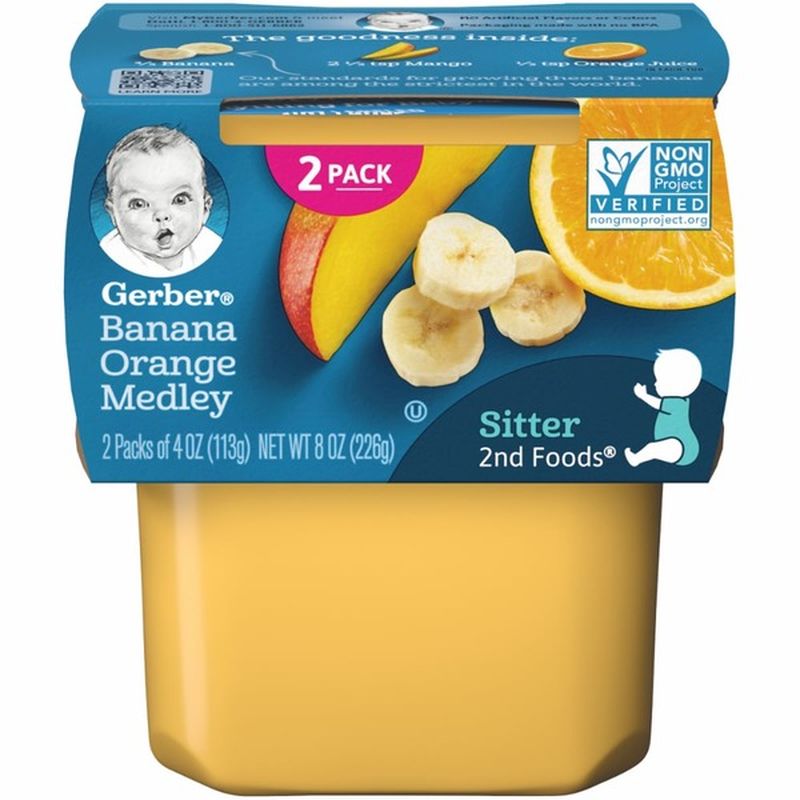 Gerber Banana Orange Medley Baby Food (4 oz) from Fred
