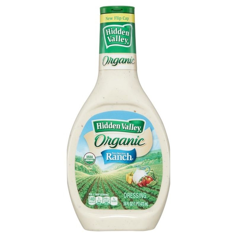 Hidden Valley Organic Ranch Salad Dressing (16 fl oz) Instacart