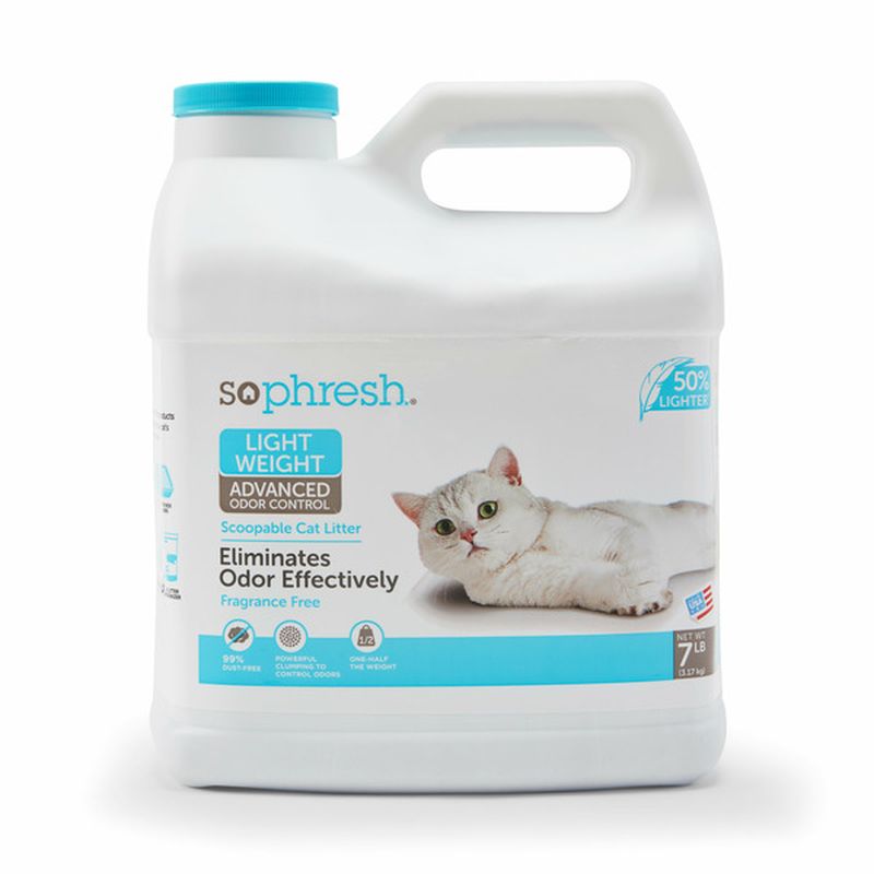 So Phresh Lightweight Advanced Odor Control Scoopable Cat Litter (7 lb