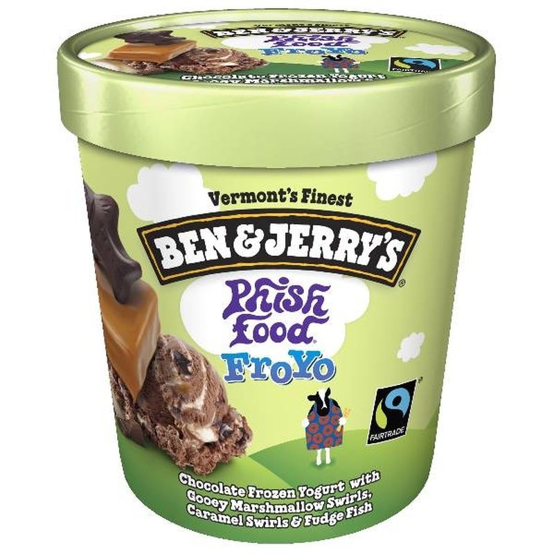 Ben & Jerry's Frozen Yogurt Phish Food Froyo (1 pt) - Instacart